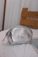 Minimalista Bolsa de Cosméticos de Plata PU Organizador Portátil con Alta Sensación - details 13