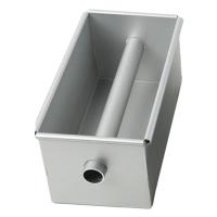 Sartén larga para hornear pasteles antiadherente, molde de pastel de corazón fluido, molde de aleación de aluminio, Pan cuadrado con tubo central, herramientas para pasteles - details 0