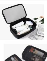 Bolsa de cosméticos transparente impermeable para mujer, estuche de maquillaje con cremallera de viaje, organizador de lavado de maquillaje transparente, Kit de bolsas de aseo para baño - details 12