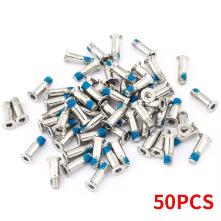 50 Uds M5 desviador trasero tornillos de rueda Jockey pernos fijos de acero inoxidable pernos de fijación de polea de desviador trasero - 1