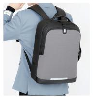 Mochila De Negocios impermeable para hombre, bolsa reflectante para ordenador portátil de 15,6 pulgadas, con carga USB, multifun - details 25