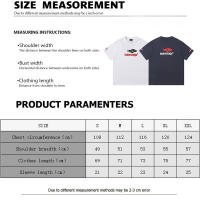 Nueva colección de verano con logotipo impreso frontal, camiseta deportiva de algodón puro con cuello redondo para hombre, camisa informal de estilo básico para pareja - details 18