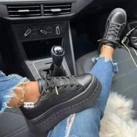 Zapatos versátiles de viscosa de talla grande para mujer, punta redonda, tacón grueso, informal, nuevo, europeo y americano, verano - details 4