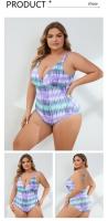 Traje de Baño de Talla Grande con Estampado Traje de Baño de Moda para Mujeres en Verano - details 8