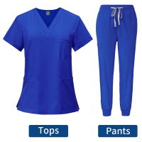 Uniforme médico ajustado para mujer, conjuntos de batas, accesorios de enfermería, batas de cirugía hospitalaria, clínica Dental, salón de belleza, ropa de trabajo - details 8