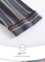 100% algodón para hombre, pantalones largos de manga larga para otoño e invierno, sección delgada de pijamas de mediana edad, ropa de dormir, traje para el hogar, ropa de descanso - details 8