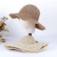Gorra de Playa de Verano 2023 Sombrero de Paja para Mujer Sombrero de Alta Calidad con Color Puro - details 3