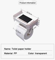 Soporte de papel toalla de baño adhesivo para pared, accesorio de cocina sin perforar, organizador de papel higiénico - details 10