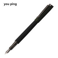 Pluma estilográfica de Metal de colores grises 3775 de lujo, suministros de papelería escolar para estudiantes de oficina financiera, bolígrafos de tinta - details 5