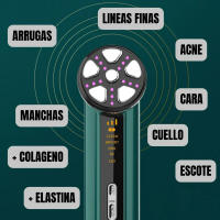 Radiofrecuencia facial EMS Terapia Led Limpieza Facial Masaje Sonico 8000 rpm e Importacion de Cosmeticos Genera Colageno - details 1