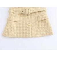 Chaleco de Tweed sin Mangas BUNO Estilo Europeo Americano Retro Otoño 2025 - details 5