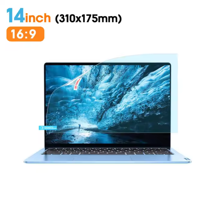 Protector de Pantalla Universal para Portátil PC de 14"/15.6"/18.5" con Filtro de Luz Azul de Alta Transmisión Anti UV y Anti Deslumbramiento 16:9 - 1
