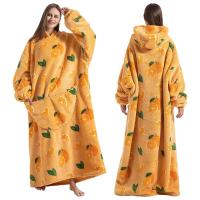 Manta de franela de invierno para adultos y niños, sudadera con capucha de manga larga, jersey de lana, manta usable, regalo - details 14