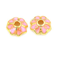 Tapetes de Flores de Brasso Dorado 18K 30PCS Accesorios de Joyería DIY de Alta Calidad - details 71