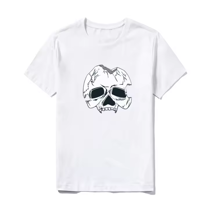 Camiseta casual Camiseta básica de manga corta de algodón de verano para hombre 
 Camisetas de hombre vintage estampadas con diseño estampado - 1