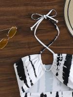 Conjunto de traje de baño de una pieza para mujer, traje de baño Sexy de 2 piezas, push, natación de verano, ropa de playa Monokini, 2024 - details 3