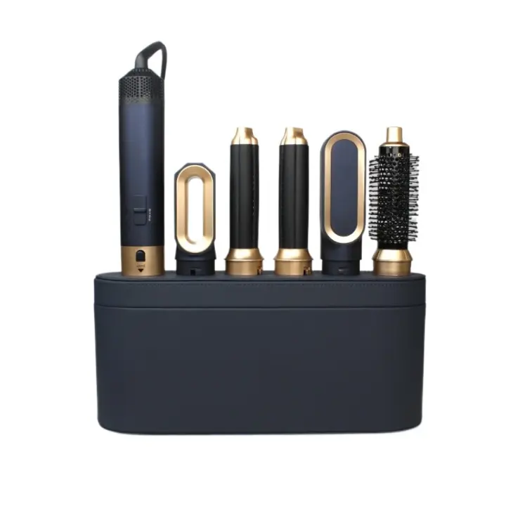 Nuevo Estilizador de Cabello de Calor Seco 6 en 1, Cepillo Multifuncional de 1000W para Peinar y Rizar el Cabello - 1