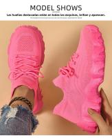 Calcetines tejidos con mosca con cordones, zapatillas de moda. - details 15