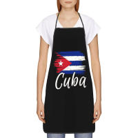 Delantal de Cocina con Bandera de Cuba Havana Unisex para Chefs, Horneados, Jardineros - details 1