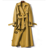Gabardina de estilo británico para mujer, abrigo de rodilla para primavera y otoño, 2024 - details 10