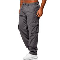 Pantalones cargo para hombre, Pantalón recto informal, otoño - details 5