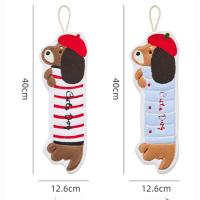 Toalla de mano con forma de perro salchicha de secado rápido, toalla de limpieza colgante más gruesa, paños de cocina reutilizables absorbentes para Baño - details 0