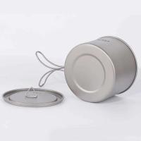 Lixada - maceta colgante portátil de titanio ultraligera, 900 ml/1600 ml, con asa plegable con tapa, utilizada para acampar al aire libre, hacer senderismo, - details 83