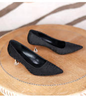 Tacones altos de verano para mujer 2025, nuevos, puntiagudos, cómodos, tacón delgado, temperamento, cuero suave, cómodos, versátiles, boca poco profunda, solo zapatos para mujer. - details 13