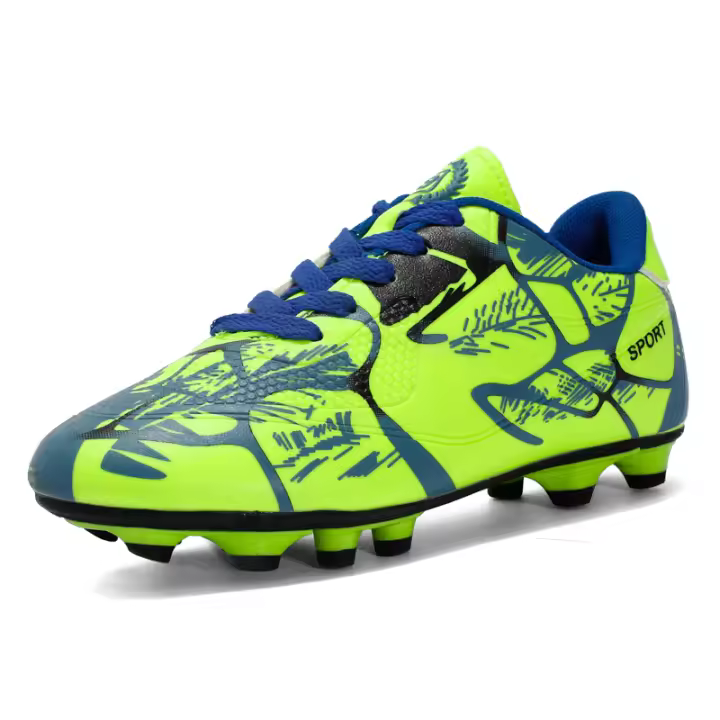 Zapatos de fútbol de cuero antideslizantes para niños, adolescentes y adultos. - 1