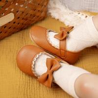 Nuevos zapatos Retro para caminar para bebé recién nacido, zapatos de princesa con lazo de Color sólido para primavera y otoño, parte inferior de goma suave antideslizante, informales para bebé - details 14