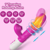 Succionador de clítoris para mujer, vibrador de empuje, telescópico estimulador automático del punto G, masturbación femenina, Juguetes sexuales para adultos - details 5
