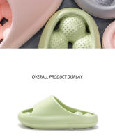 Nuevo hogar antideslizante zapatillas de las mujeres de verano casa interior cómodo fondo grueso hueco baño fresco zapatillas - details 19