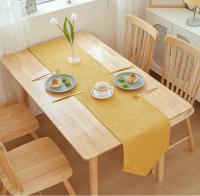 Bonenjoy, 1 pieza, camino de mesa de lino y algodón, Color sólido, decoración para mesa de comedor, banquete, mantel para el hogar, 30x16 0/30x18 0/30x21 0/30x240cm - details 6