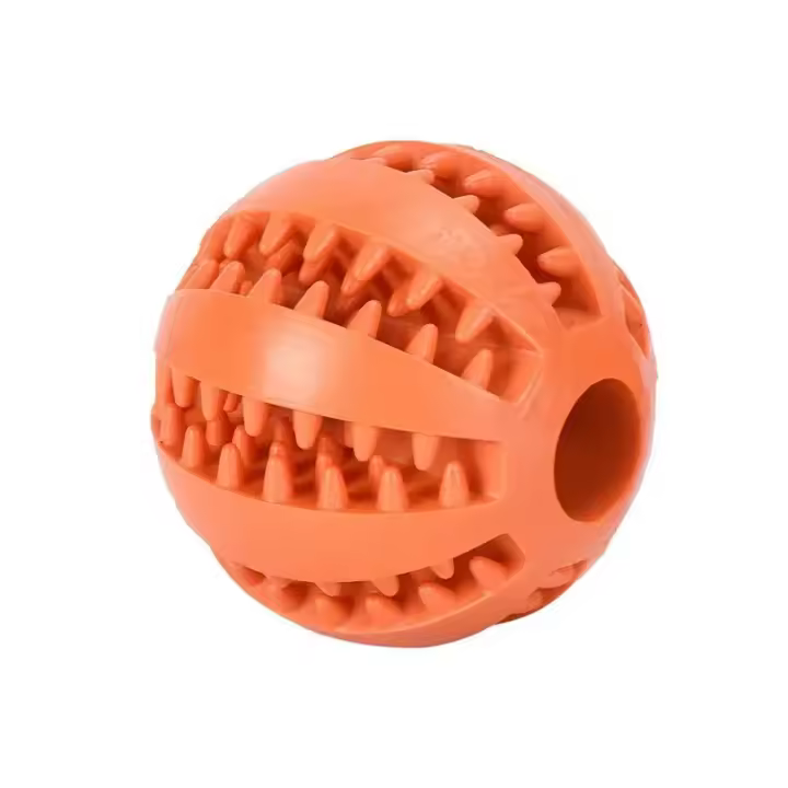 Juguetes de goma Natural para perros, bola para masticar, Limpieza de dientes, escondite activo, Bola de comida Indestructible para perros pequeños - 1