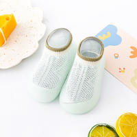 Calcetines de malla antideslizantes para niños pequeños, zapatos transpirables de fondo suave para interiores, primavera y verano - details 5