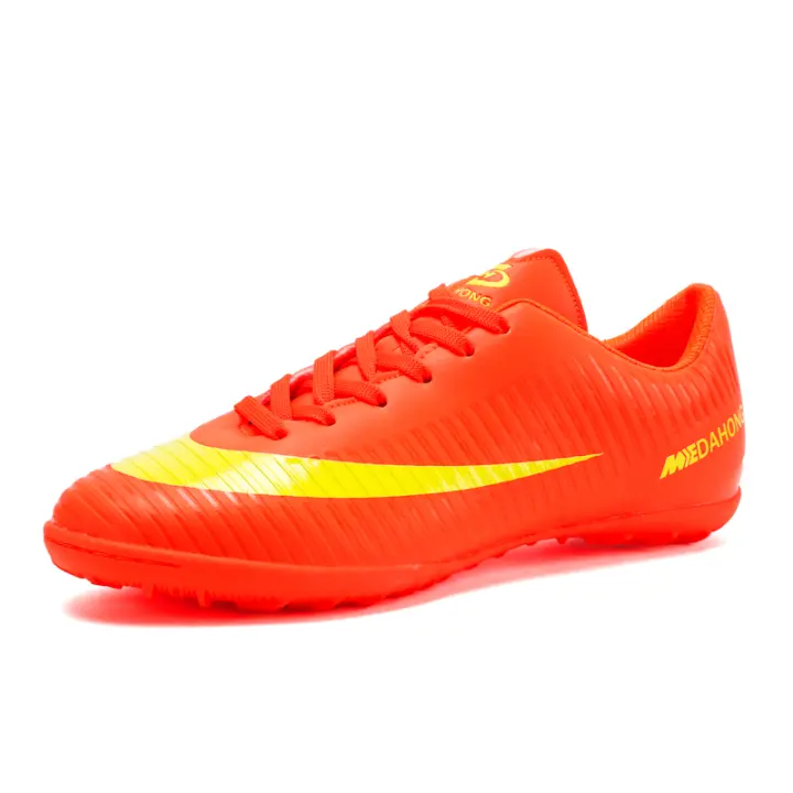 Zapatos de Fútbol de Caña Baja para Hombres Cremallera, Suela de Goma Natural, Forro de Cuero - 1