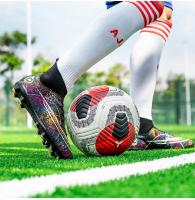 Botas de fútbol profesionales para hombre, zapatos de fútbol de Punta larga, zapatos de tobillo alto para exteriores, zapatos de entrenamiento para niños - details 9