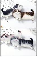 Cute Korean Cat Pencil Case - Student Stationery Bag, Cosmetic Bag, Coin Purse - details 6
