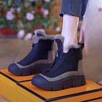y cálidas botas de nieve de caña alta de algodón suave para suela gruesa - details 4