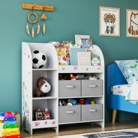 Estantería de Juguetes Almacenamiento con 4 Cajones Extraíbles Organizador de Libros y Juguetes para Niños Blanco 92.2 x 100.2 x 30 - details 3