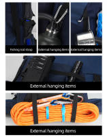 Mochila de escalada para acampar con cubierta para lluvia, gran capacidad, deportes al aire libre, senderismo, montañismo, paquete de hidratación - details 5