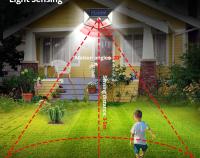 Lámpara Solar LED Exterior Impermeable Con Sensor De Movimiento Iluminación De Jardín Luz Solar Para Pared Y Calle - details 11