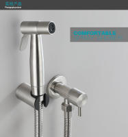 Rector de Bidet Autolimpieza Ajuste de Pistola de Ducha para Coches de Acero Inoxidable Montaje en Pared Tipo de Ducha Horizontal - details 9