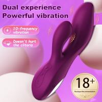 Potente consolador vibrador para mujer, vibrador de conejo con punto G, potente consolador, vibrador de conejo con punto G, estimulador de clítoris y pezón, masajeador vaginal, juguetes sexuales para adultos para mujer - details 1