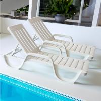 Plegables con Reposabrazos y Reclinable en 4 Posiciones. Hamaca Modelo, Reclinable y Resistente para Playa, Piscina o Jardín. - details 1
