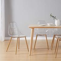 Pack de 4, Diseño Nórdico, Comedor Ergonómicas y Versátiles, Sillas Cocina Elegantes, Transparente, Acrílico, 4 Unidades - details 1