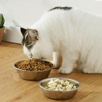 Metal Feeder Bowl Large Capacity Dog Bowl Stainless Steel Silver Cat Water Feeder Bowls Non-rust Pet Food Container Puppy - details 0