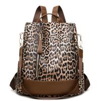 2025 nueva tendencia de moda mochila con estampado de leopardo simple mochila antirrobo de gran capacidad de viaje versátil informal para mujer - details 6