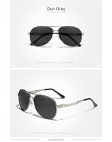 KINGSEVEN-gafas de sol polarizadas de piloto de acero inoxidable para hombre y mujer, gafas de sol masculinas con montura a la moda para conducir - details 6