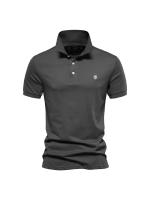 Polo de algodón puro para hombre, camiseta de talla europea con diseño bordado, novedad - details 6